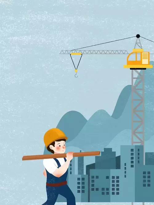 勞動節-建築工人插圖素材