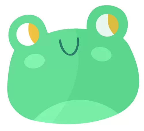 動物頭像-青蛙插圖