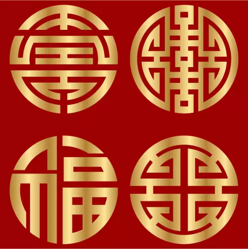 漢字圖案插圖