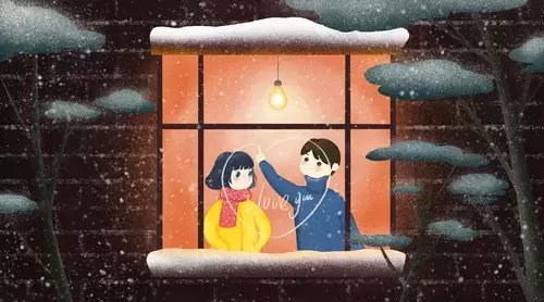 情人節-冬日里萌芽的愛情插圖