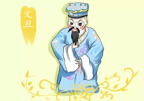 京劇人物-文丑插圖素材