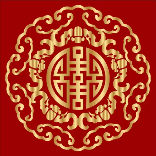 漢字圖案插圖