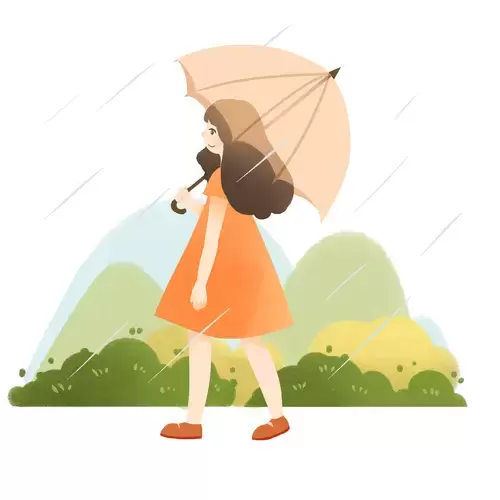 清明節-雨中漫步插圖