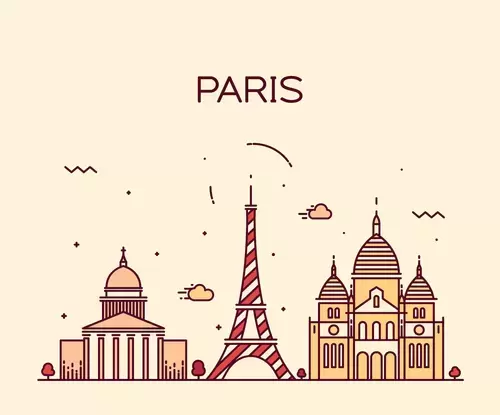 全球城市印象-巴黎插圖