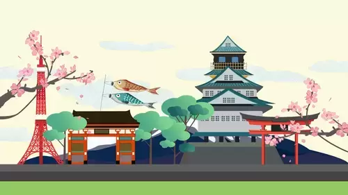 世界印象-日本插圖素材
