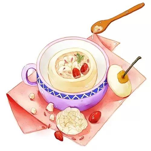 中華美食-小吊梨湯插圖素材