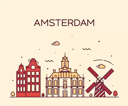 全球城市印象-阿姆斯特丹插圖