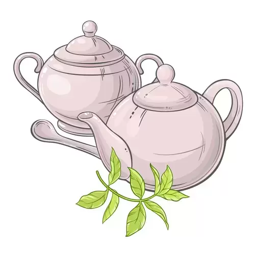 茶具插圖插圖