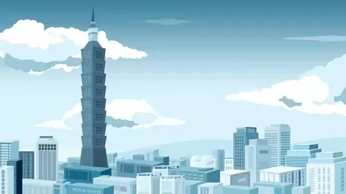 中國城市-廈門插圖素材