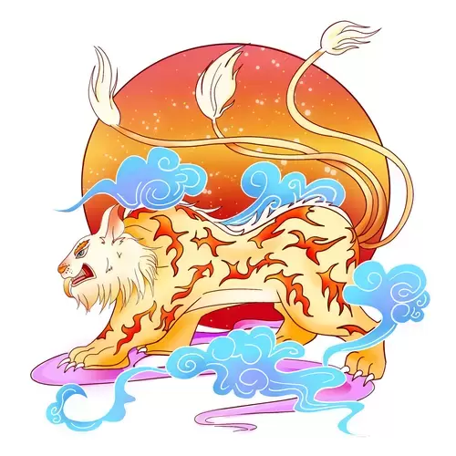 上古神獸插圖素材